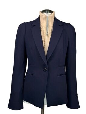 $649 VERONICA BEARD Fiona Dickey Blazer Jacket Sz 2 Blue